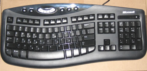 Microsoft ComfortCurve Keyboard - Printer Friendly version